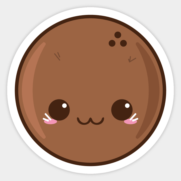 Cute coconut Sticker by spilu